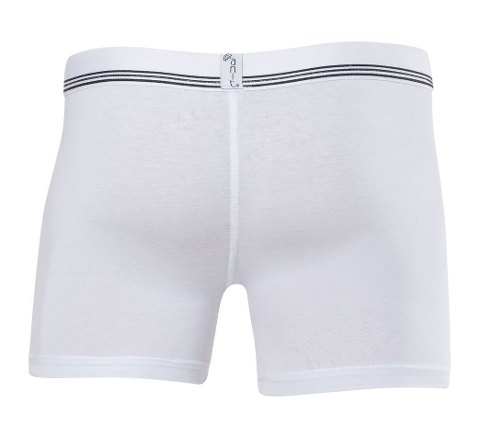 Çizgili Pamuklu Licralı Erkek Boxer Anıt 1252 - Beyaz