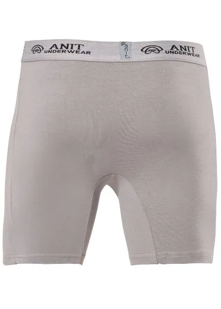 Pamuklu Elastan Uzun Erkek Boxer Anıt 1114 - Gri