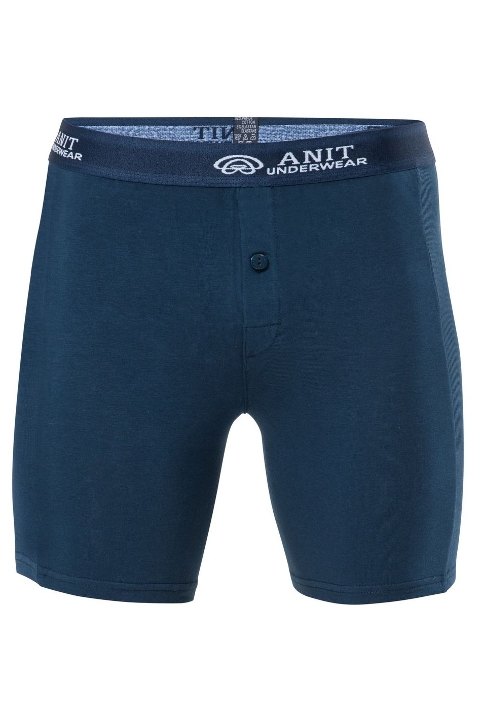 Pamuklu Elastan Uzun Erkek Boxer Anıt 1114 - Lacivert