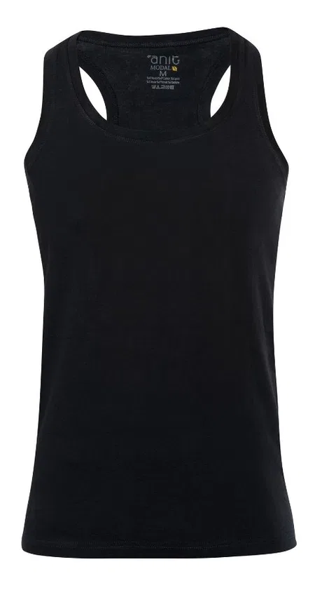 Modal V Yaka Erkek Atlet Siyah Anıt 1201 - Siyah