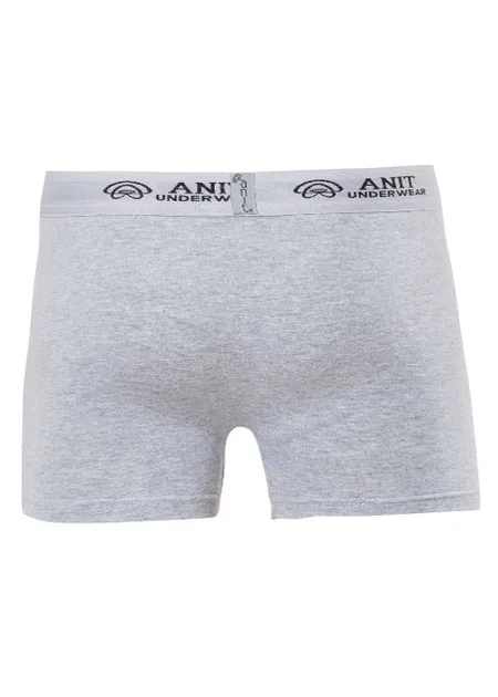 Pamuklu Esnek Bel Licralı Erkek Boxer Anıt 1115 - Gri