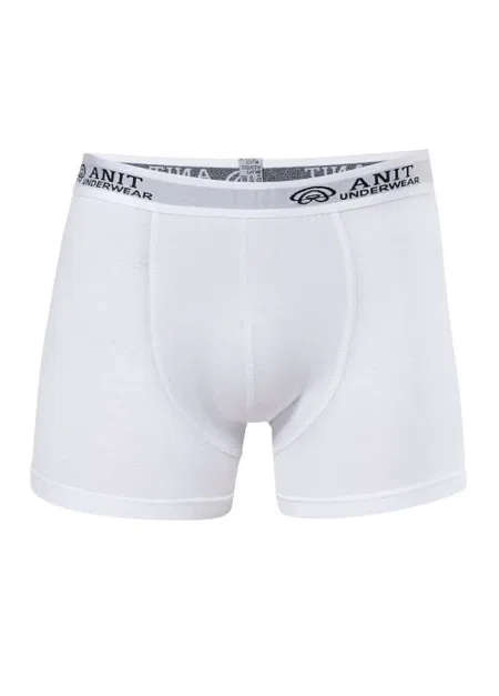 Pamuklu Esnek Bel Licralı Erkek Boxer Anıt 1115 - Beyaz