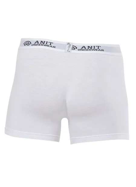 Pamuklu Esnek Bel Licralı Erkek Boxer Anıt 1115 - Beyaz