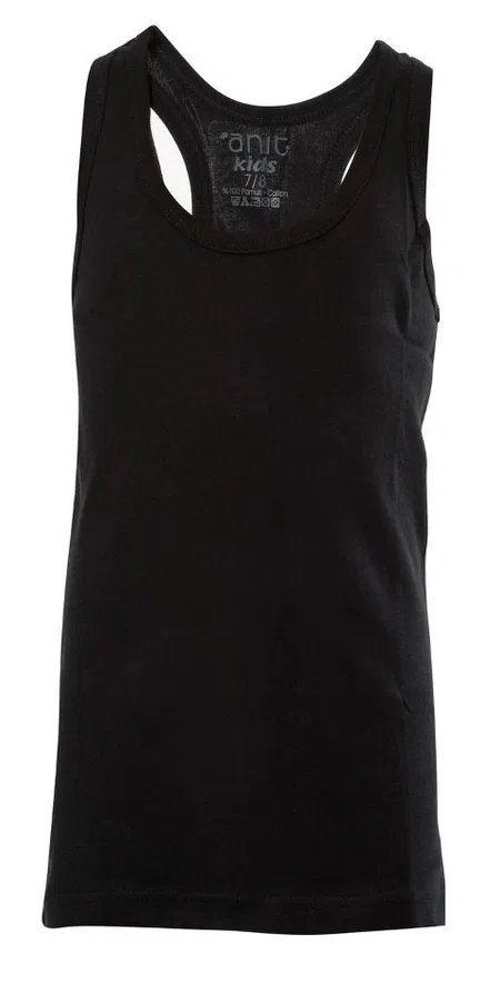 Pamuklu Rahat Kesim Erkek Çocuk Atlet Anıt 4706 - Siyah