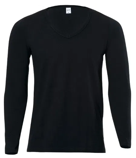 V Yaka Uzun Kol Erkek Atlet Pamuklu Esnek Anıt 1166