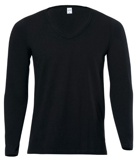 V Yaka Uzun Kol Erkek Atlet Pamuklu Esnek Anıt 1166