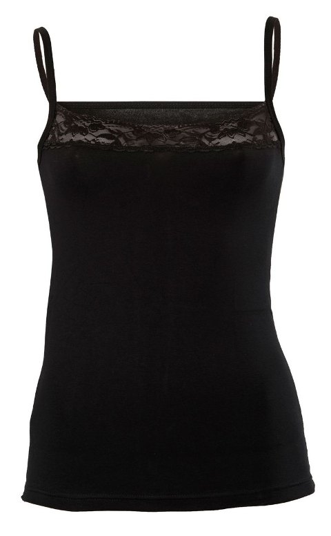 Pamuklu Nefes Alan İp Askılı Atlet Anıt 2120 - Siyah