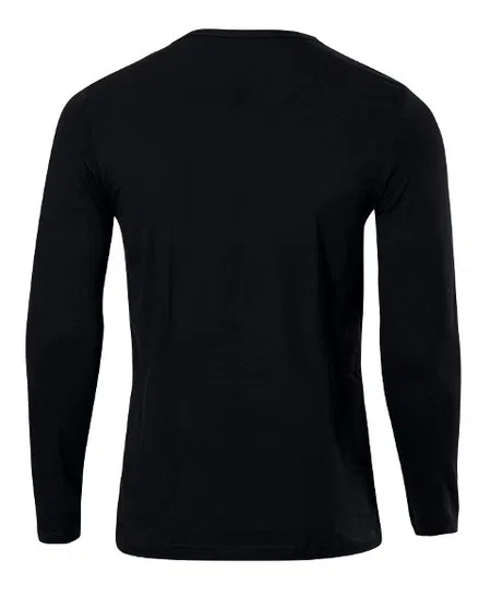 Pamuklu Uzun Kollu Fit Kalıp T-Shirt Anıt 1165 - Siyah