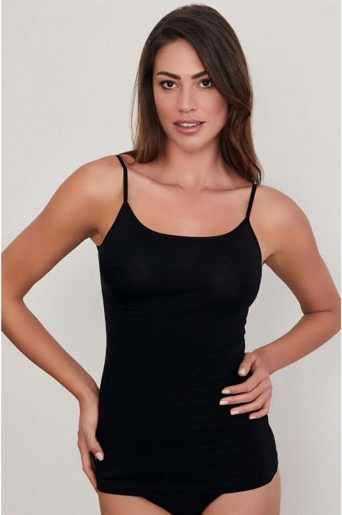 Pamuklu Nefes Alabilen Askılı Atlet 2 Li Eros 600 - Siyah