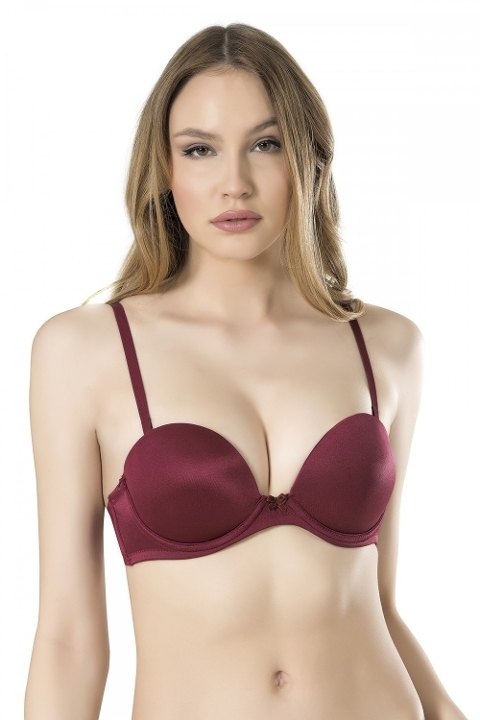 Duble Dolgulu Silikon Bantlı Straplez Sütyen Fabony 3040 - 2