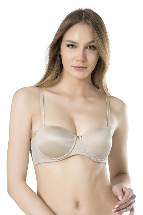 Silikon Bantlı Straplez Sütyen Fabony 3011 - Ten