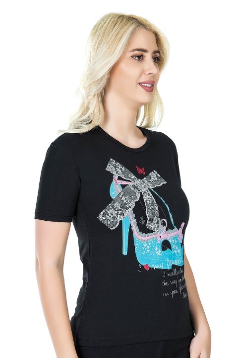 Esnek Tek Parça Body Derya Kurşun 275 - Siyah