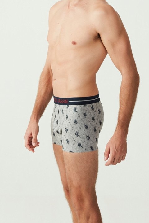 Baskılı Esnek Bel Lastikli 3'lü Boxer U.S. Polo Assn. 80328 - Görsel