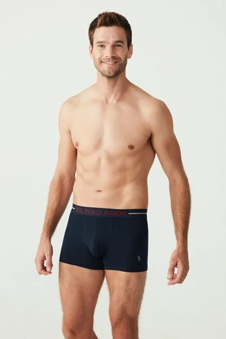 Baskılı Esnek Bel Lastikli 3'lü Boxer U.S. Polo Assn. 80328 - Görsel