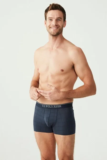 Bel Lastiği Baskılı Pamuklu Kısa Paça Boxer U.S. Polo Assn. 80263 - Görsel