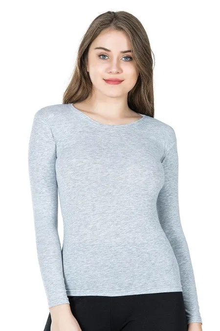 Tek Parça Uzun Kollu Body Derya Kurşun 244 - Gri