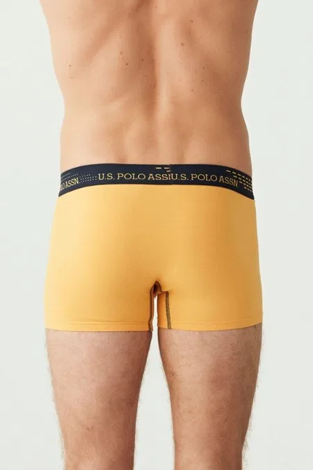 Biyeli Düşük Bel Pamuklu Elastan Boxer U.S. Polo Assn. 80178 - Görsel
