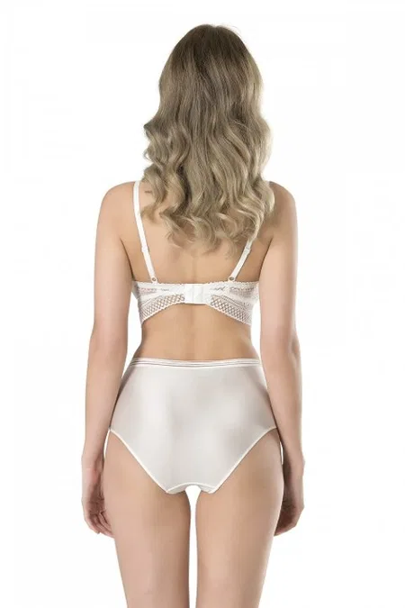 Dantelli Bralet Sütyen Takım Siyah Ekru Fabony 4020 - Ekru
