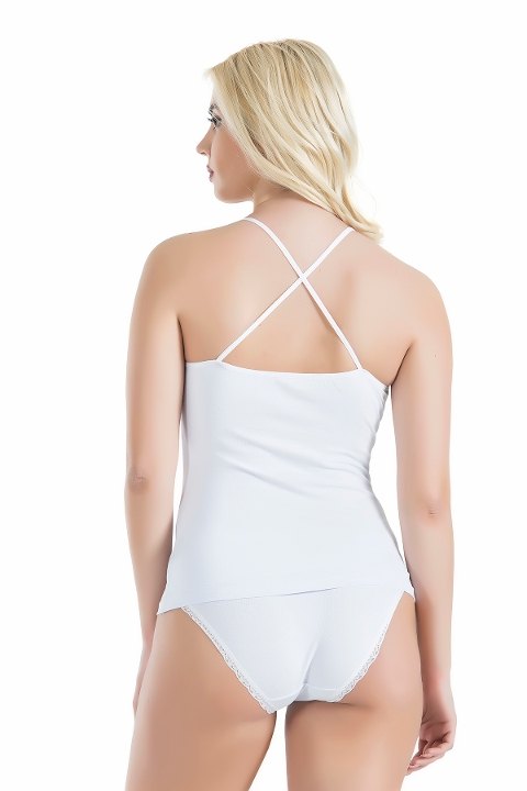 Çapraz Askılı Dantelli Atlet Takımı Derya 080 - 2