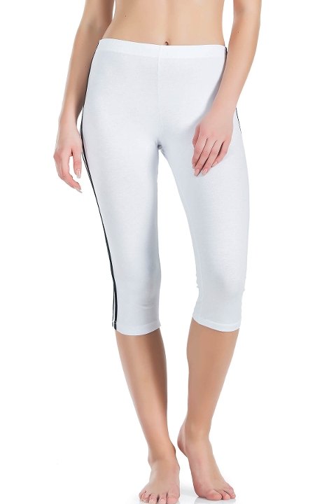 Yüksek Bel Esnek Kapri Tayt Derya 0534