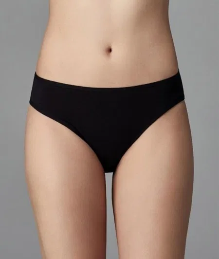 Yüksek Pamuk Oranı Dikişsiz Slip Külot  Eros 720 - Beyaz-Siyah-Ten