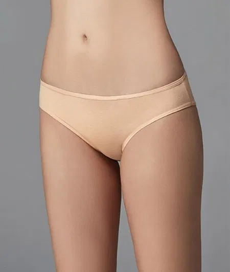 Yüksek Pamuk Oranı Dikişsiz Slip Külot  Eros 720 - Beyaz-Siyah-Ten