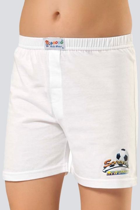 Yüksek Pamuk Oranı ve Geniş Bel Lastiği Çocuk Boxer Türen 423