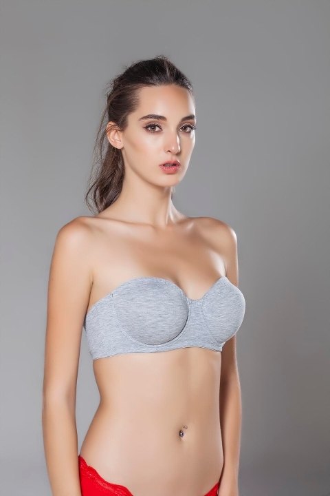 Dantel Detaylı Desteksiz Sütyen Moonlight 2161