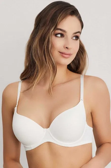 Yarı Push-Up Destekli Sütyen Eros 111 - Ekru