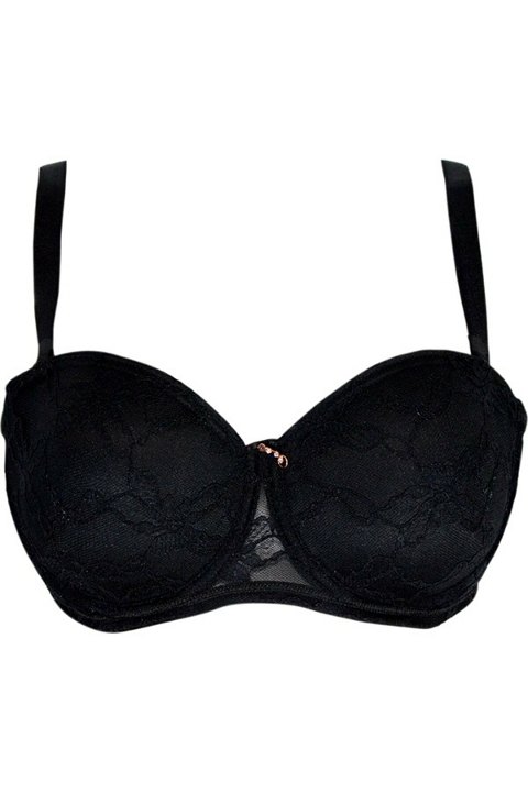 Dantel Kaplı Soft Sütyen Le Jardin 9350 - Siyah