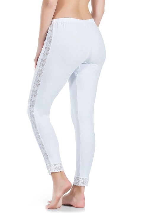 Yüksek Bel Dantel Şeritli Uzun Tayt Derya 416 - 2