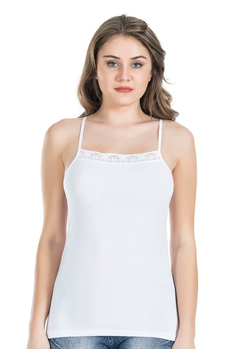 Dantelli Kadın Atlet Pamuklu Nefes Alabilir Derya 211