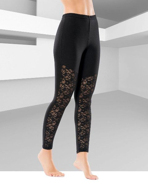 Yüksek Bel Dantelli Kadın Tayt Derya 0567