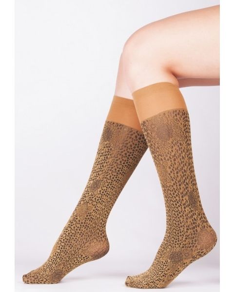 Düşük Denye Desenli Dizaltı Çorap Daymod 1222114