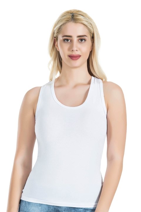 Dekolte Güpür Detaylı Kadın Atlet Derya 172 - 2