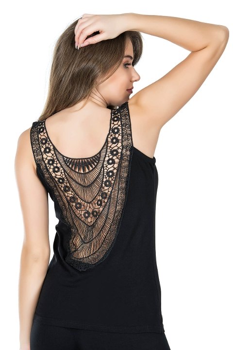 Dekolte Güpür Detaylı Tek Parça Body Derya Kurşun 175