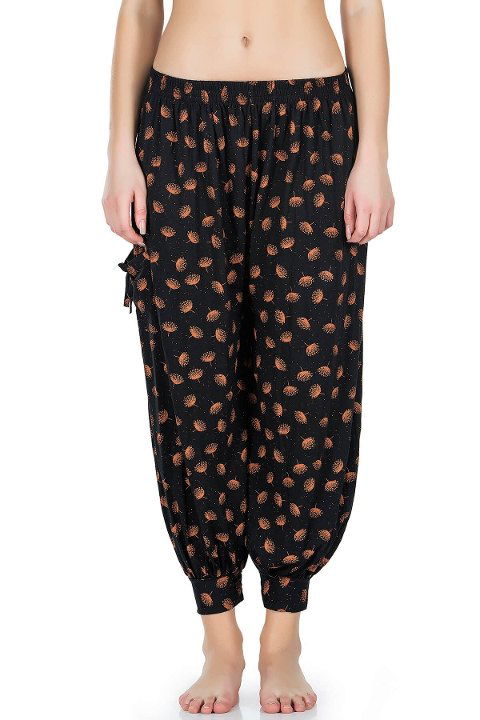 Desenli Nefes Alan Manşetli Şalvar Derya Kurşun 01