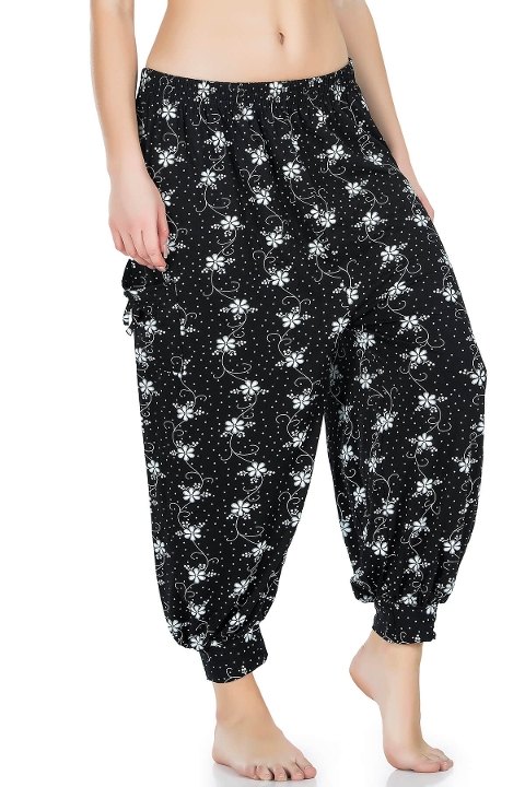 Desenli Nefes Alan Şalvar Somon Derya Kurşun 02 - Çok Renkli