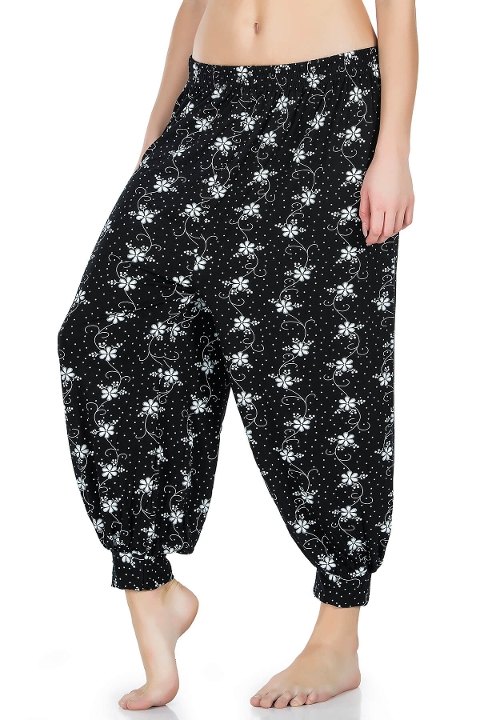 Desenli Nefes Alan Şalvar Somon Derya Kurşun 02 - Çok Renkli