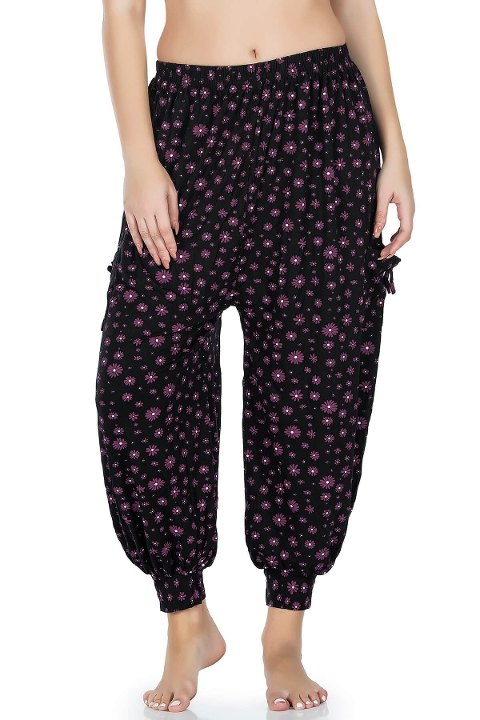 Desenli Nefes Alan Manşetli Şalvar Derya Kurşun 03 - Çok Renkli