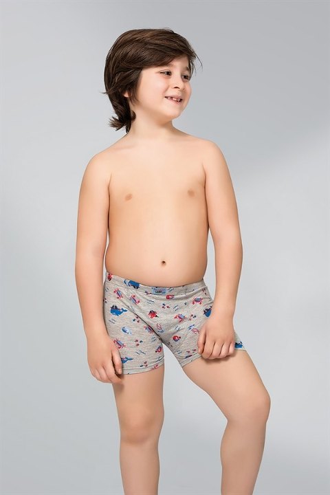 Namaldı Pamuklu Esnek Desenli Boxer Erkek Çocuk Namaldı 302 - Görsel 3