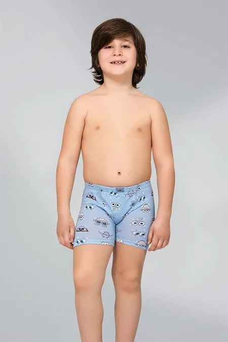 Namaldı Pamuklu Esnek Desenli Boxer Erkek Çocuk Namaldı 302 - Görsel 4
