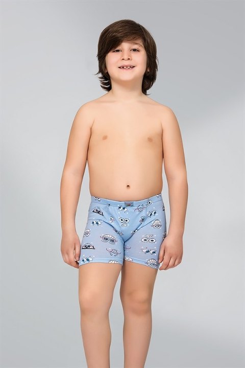 Namaldı Pamuklu Esnek Desenli Boxer Erkek Çocuk Namaldı 302 - Görsel 4