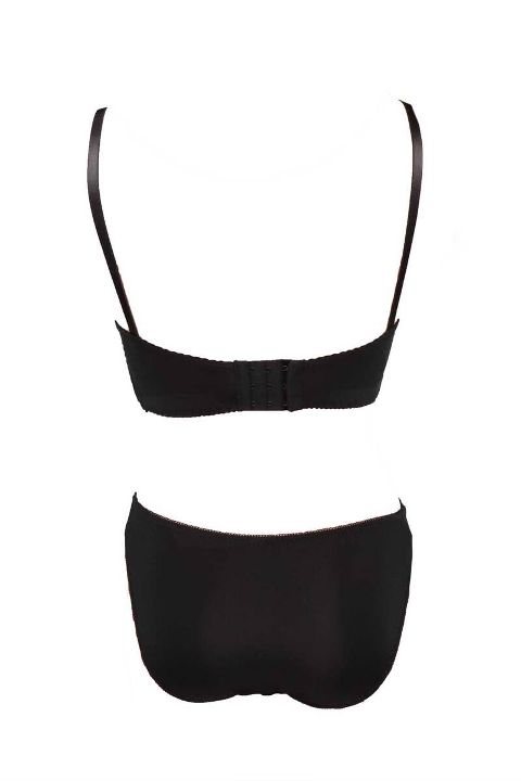 Destekli Bralet Sütyen Takımı Siyah Beyaz NBB 4742 - 2