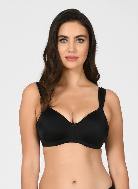Dantel Detaylı Desteksiz Sütyen NBB 3479 - Siyah