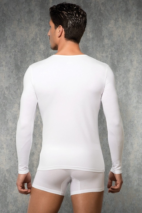 Fırçalı İç Yüzey Nem Transferi Erkek Termal Üst Doreanse 2965 - Ekru
