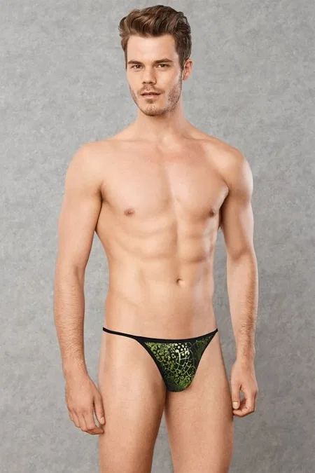 Elastan Destekli Polyester Erkek String Tanga Doreanse 1260 - Space Venom