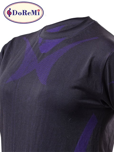 DoReMi Seamless Bayan Tişört - Siyah