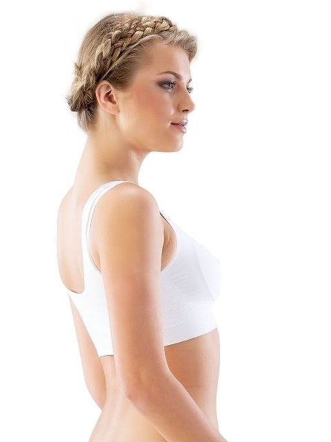 Dikişsiz Pedli Tam Kap Sütyen Yan Kemik Desteği Emay 4021 - Beyaz