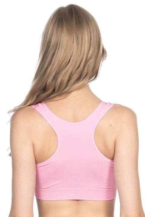 Dikişsiz Sporcu Büstiyer Emay 4001 - Pembe